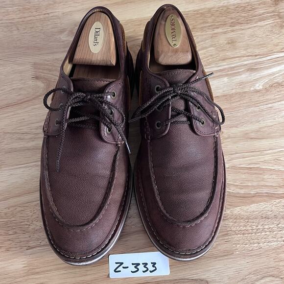 Ugg Australia Shoe Boat Mens Size 8 M Newell Brown leather Lace-up Moc Toe main image 16